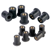Rubber nut set M5 6-pack