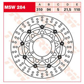 TRW BRAKE-DISC FRONT