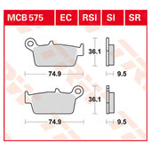 TRW BRAKE-PADS ORGAN.