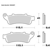 SAITO BRAKE-PADS ORGANIC