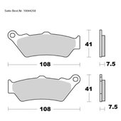 SAITO BRAKE-PADS ORGANIC