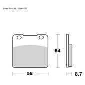 SAITO BRAKE-PADS ORGANIC