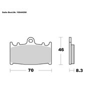 SAITO BRAKE-PADS ORGANIC