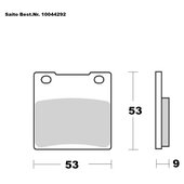 SAITO BRAKE-PADS ORGANIC