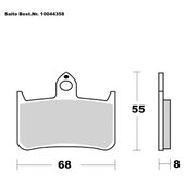 SAITO BRAKE-PADS SINTER