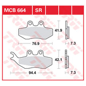 TRW BRAKE-PADS ORGAN.