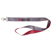 Key-Ring Lanyard Grey/Red, Length: 45cm