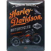 Retro metalen wandbord Harley Davidson Afmetingen: 30x40 cm