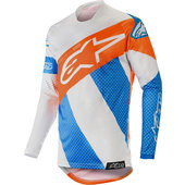 Racer Tech Atomic MX Shirt, grey/blue