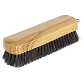 Brosse à vêtements, corps en bois vernis marron