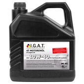I.G.A.T engine oil 4-STR. HC-synthetic, SAE 10W-40, 4 litres