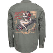 Lethal Threat Bomber Pin Up Shirt