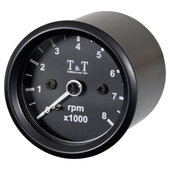 T&T elektronischer Drehzahlmesser 48mm, LED-Beleuchtung