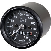T&T mechanischer Tachometer -220 KM/H, k-Wert 1,4, M12