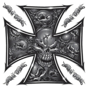 Autocollant "Skull Cross 1"