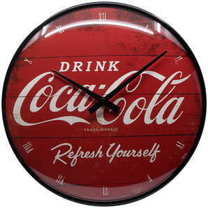 Retro wandklok Coca-Cola