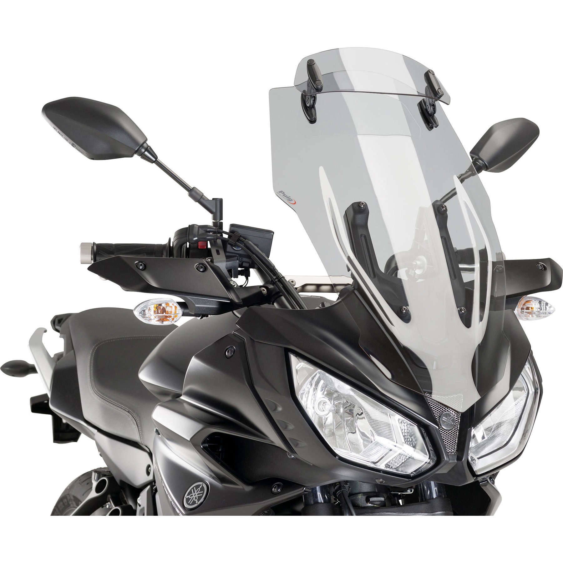 Puig 6504H Tourenscheibe Mit Spoilerscheibe Getönt - Für Motorrad, Verstellbar, TÜV-geprüft