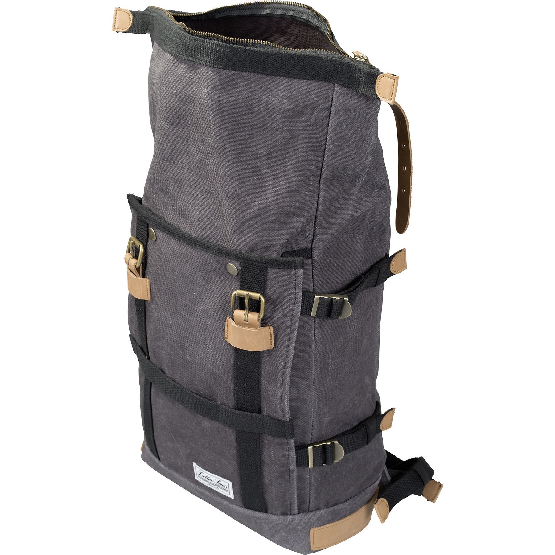 Compra Zaino vintage piccolo tela canvas antracite Louis moto