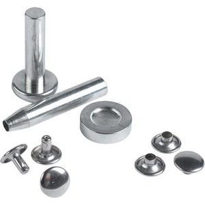 Klinknagels 9 mm zilver incl. gereedsch.