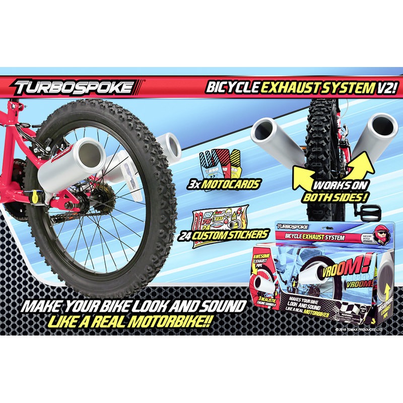 turbospoke bicycle exhaust system