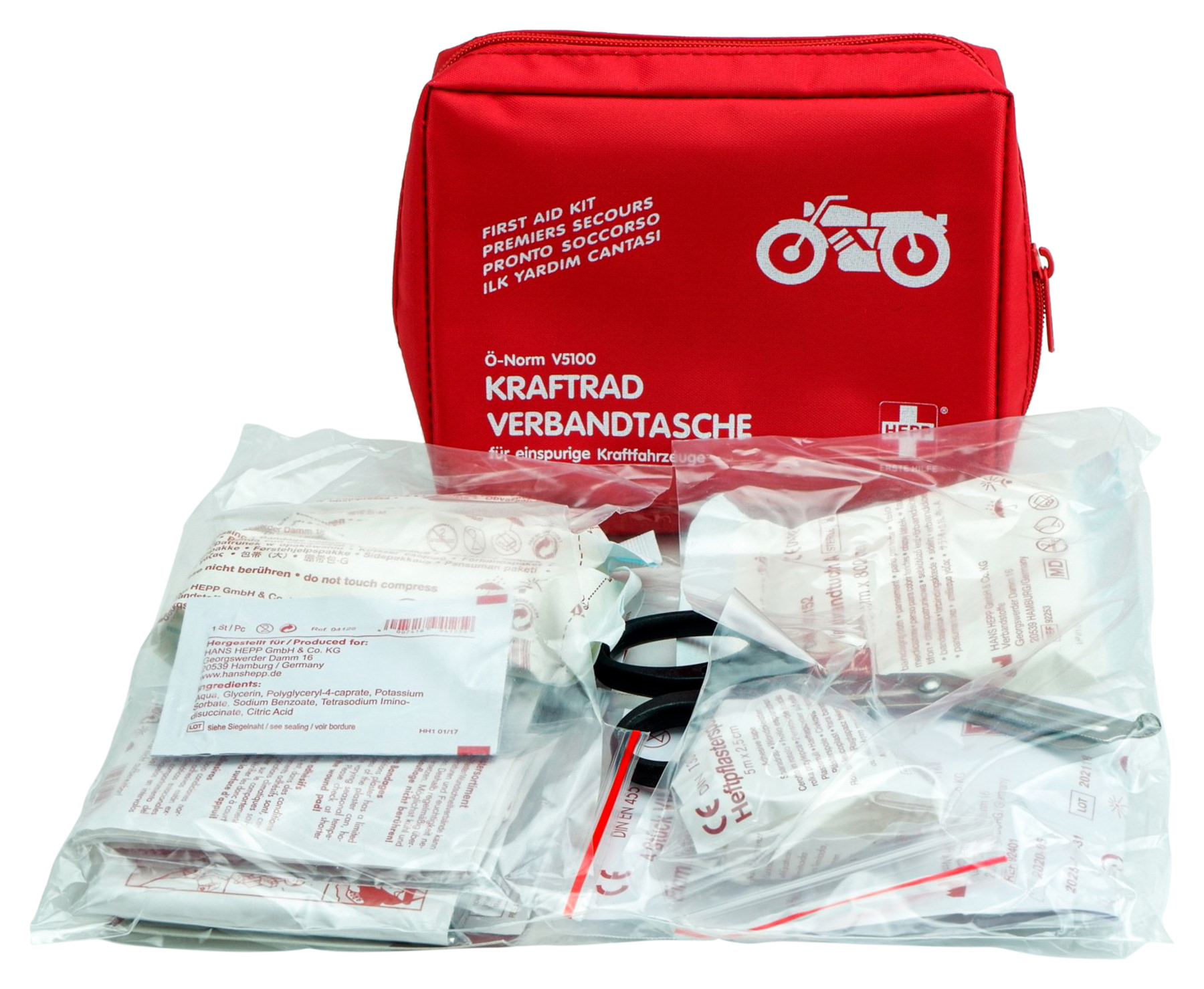 Leina-Werke Verbandtasche Für Motorrad - Typ I Mit Klett