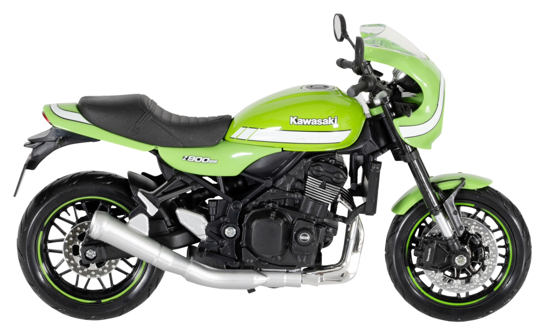 Motorrad Modell 1:12 Kawasaki Z 900 RS Cafe grün Maisto mit Wunschkennzeichen 