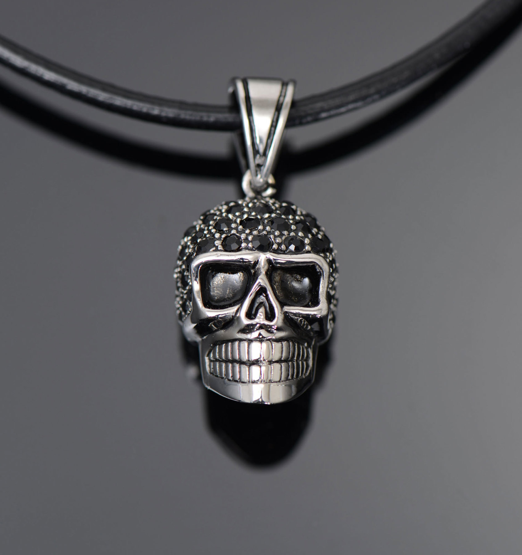 Buy Necklace Woman Skull Surgical Steel Length 45 50cm Louis Motorcycle Clothing And Technology