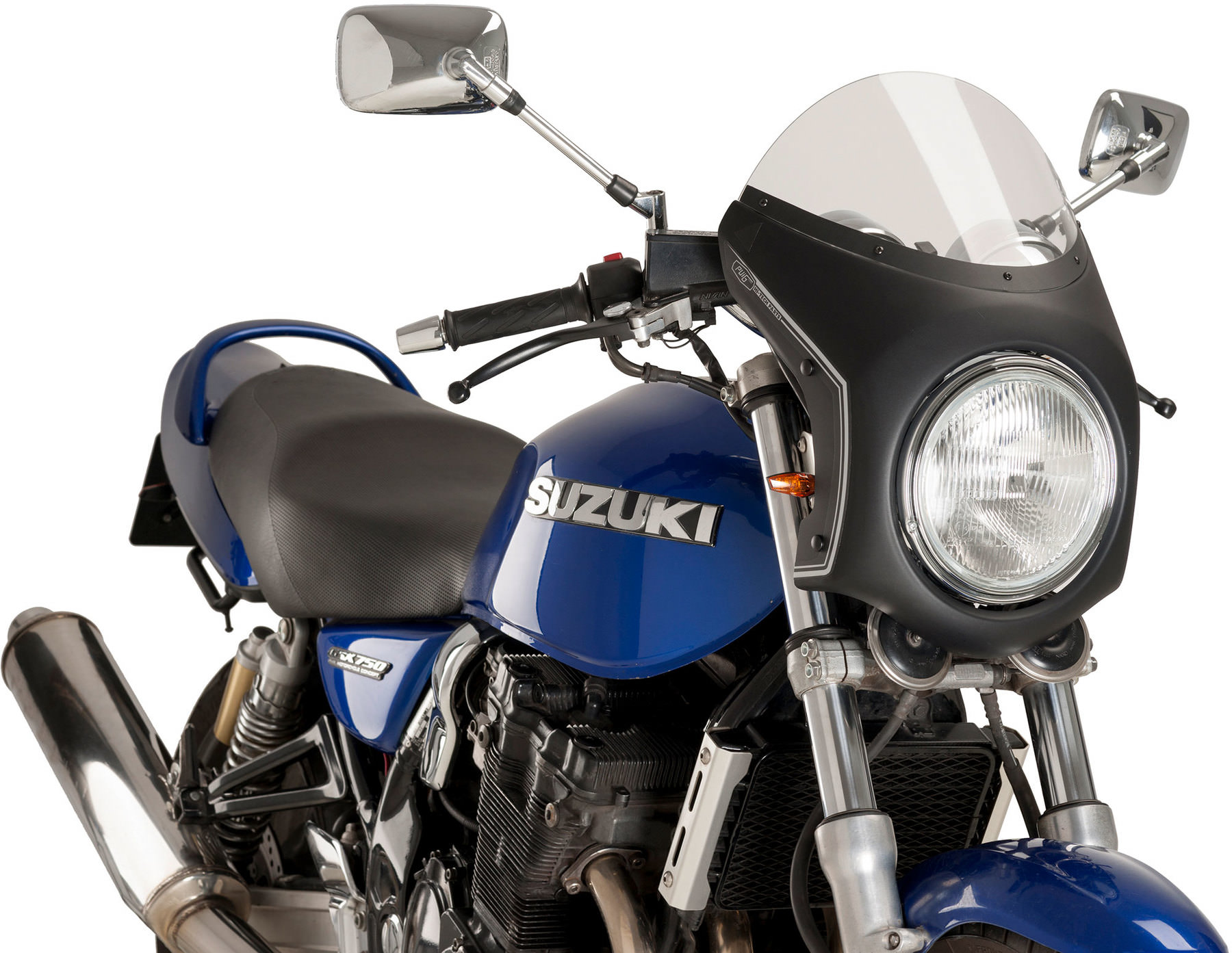 Buy Puig handlebar Fairing with ABE black and tinted screen Louis