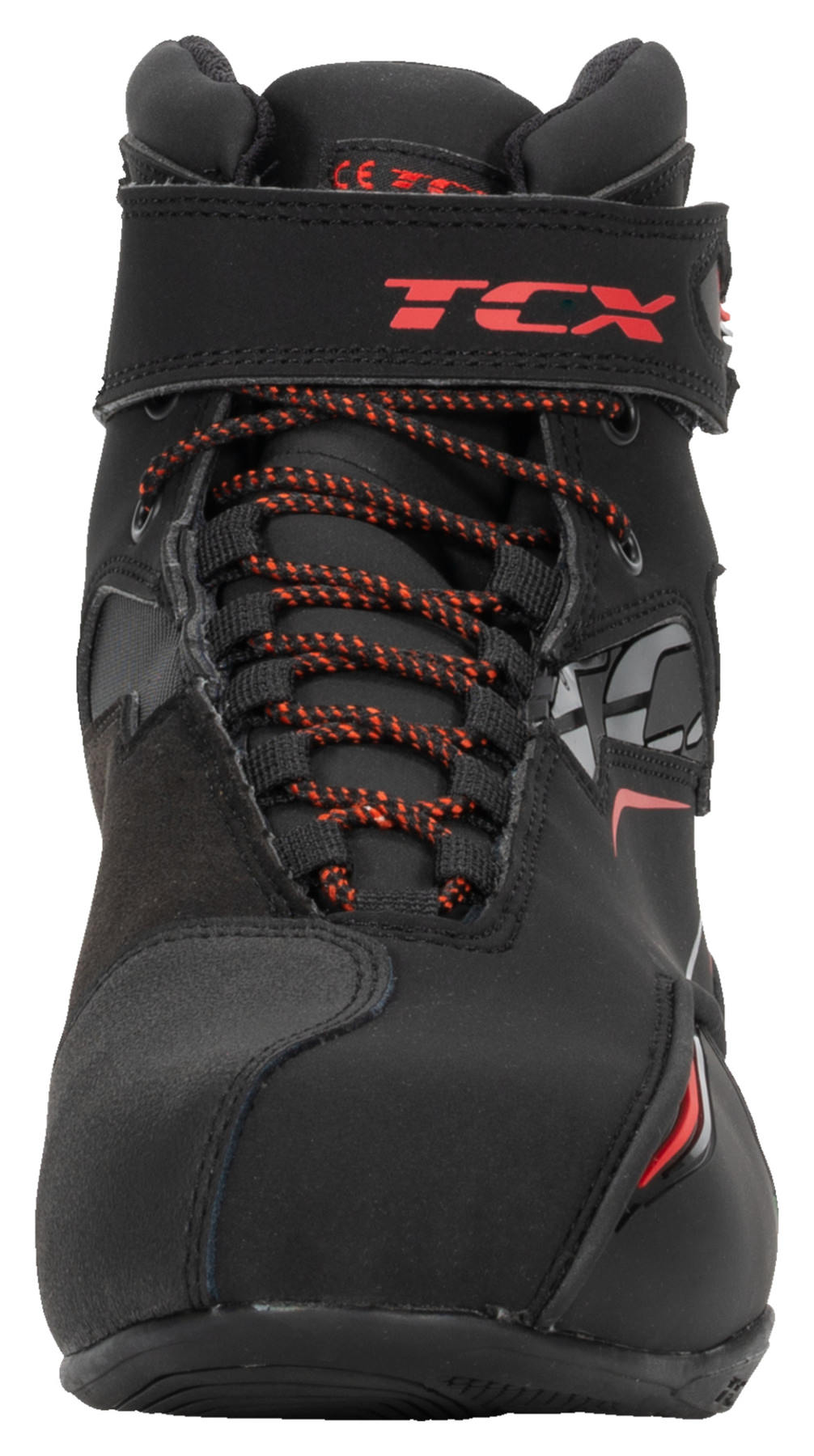 TCX - Zeta Waterproof, Herren-Motorradschuhe, Sportlich Und Wasserdicht, Stadttaugliche Schuhe, Obermaterial Aus Mikrofaser, Schnürung Und Klettverschluss, Schwarz