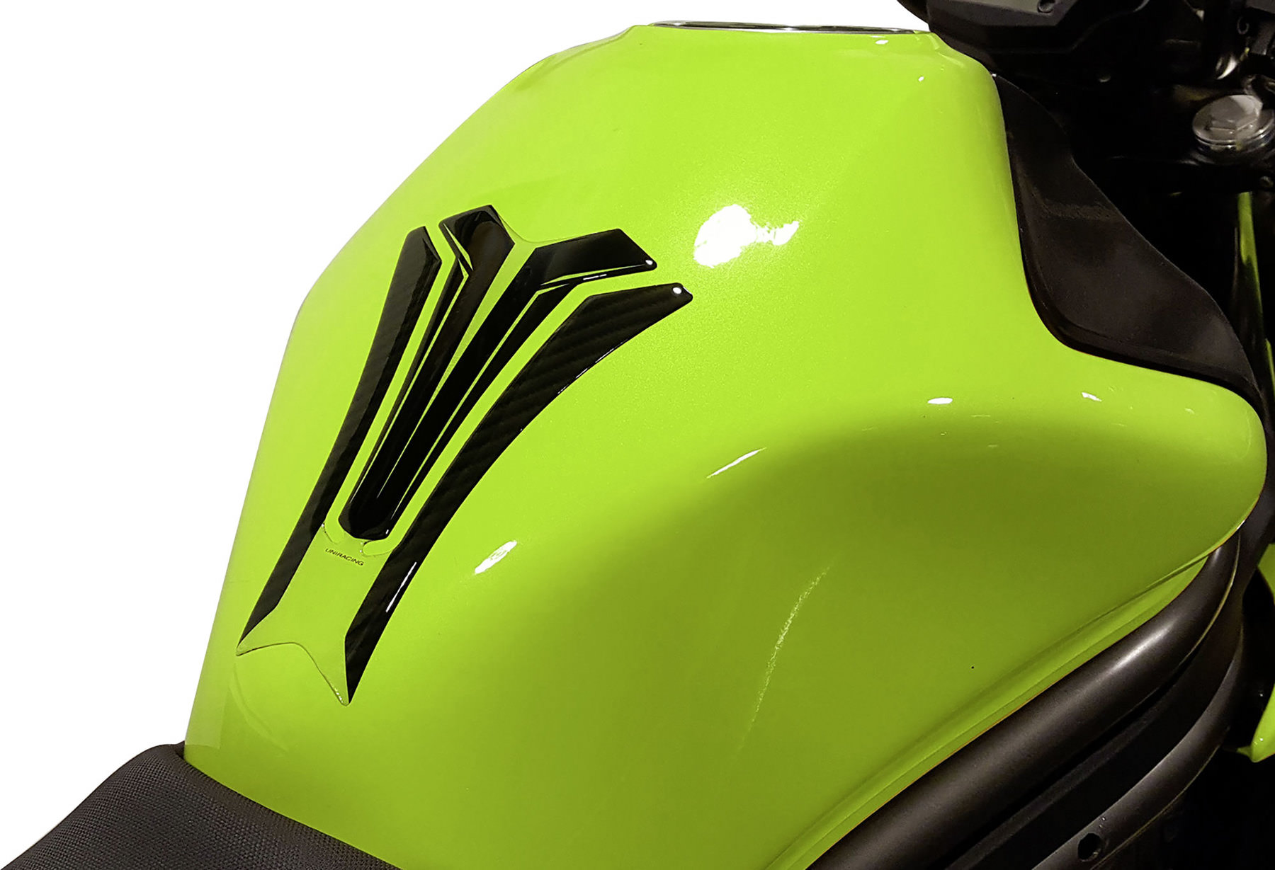 4R Motorrad Tankpad - Selbstklebender Tankschutz Rhino Carbon 11.5x20cm