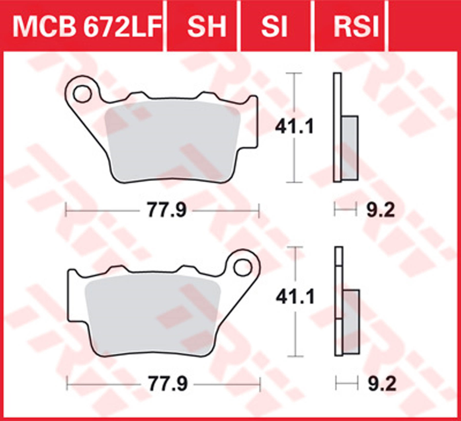 TRW BREMSBELAEGE SINTER