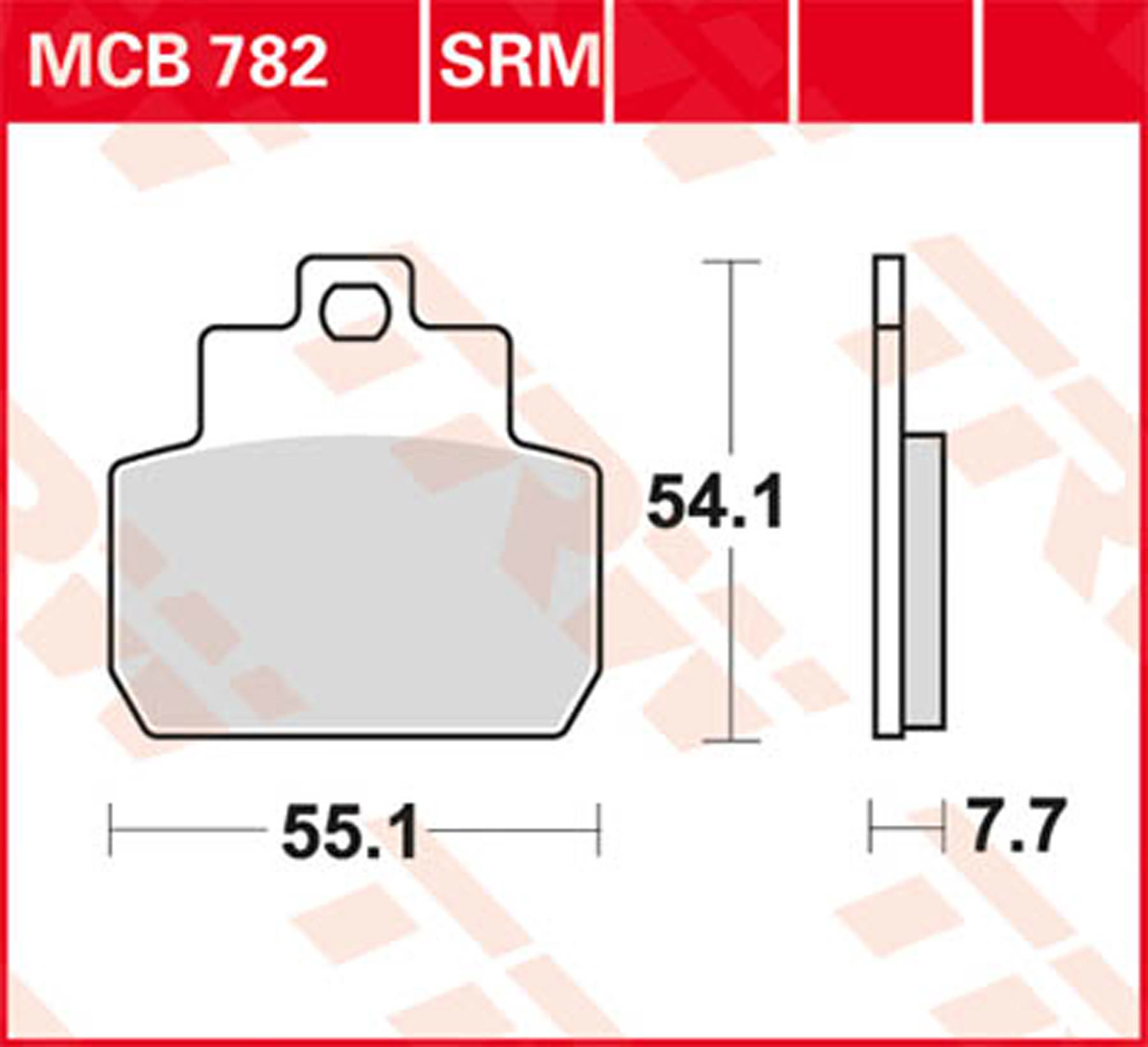 Buy Trw Brake Pads Sinter Mcb 7 Srm Louis Motorcycle Clothing And Technology