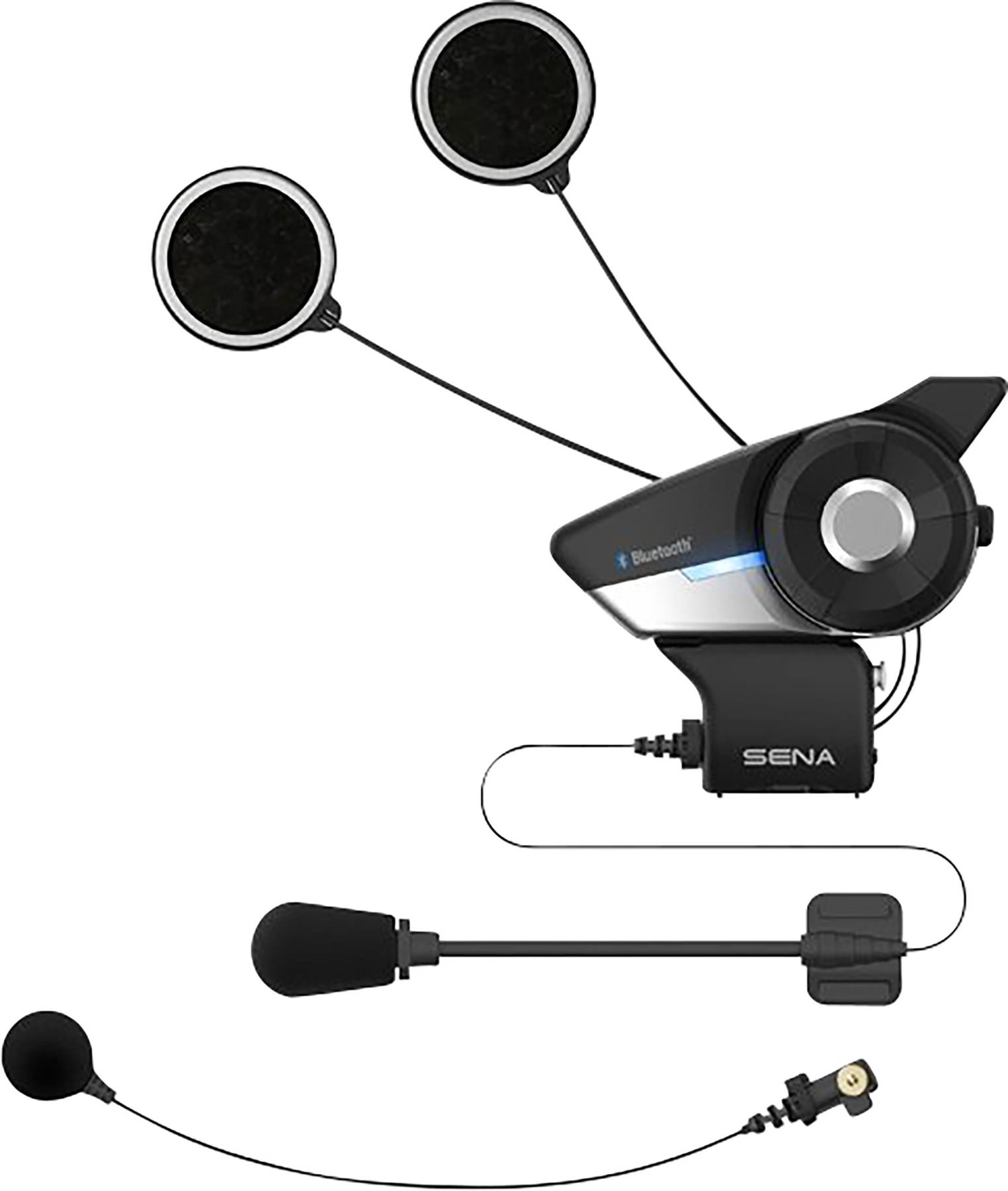 Sena 20S EVO Motorcycle Bluetooth Headset Communication System with HD Speakers Dual Pack 