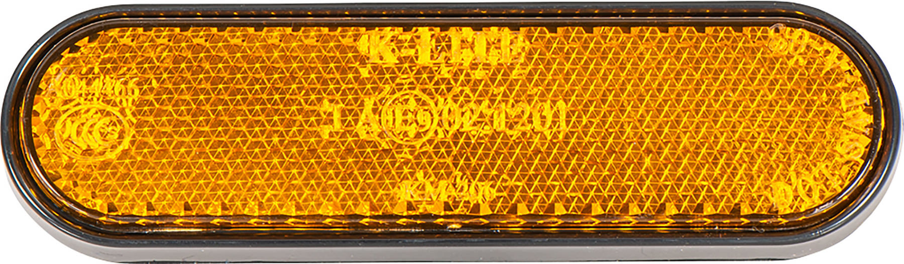 Buy Selfadhesive reflector Curved, orange Louis motorcycle clothing