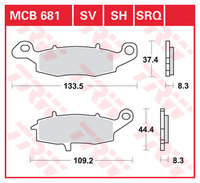 TRW BREMSBELAEGE SINTER