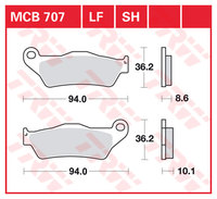 TRW BREMSBELAEGE SINTER