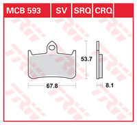 TRW BREMSBELAEGE SINTER