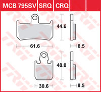 TRW BREMSBELAEGE SINTER
