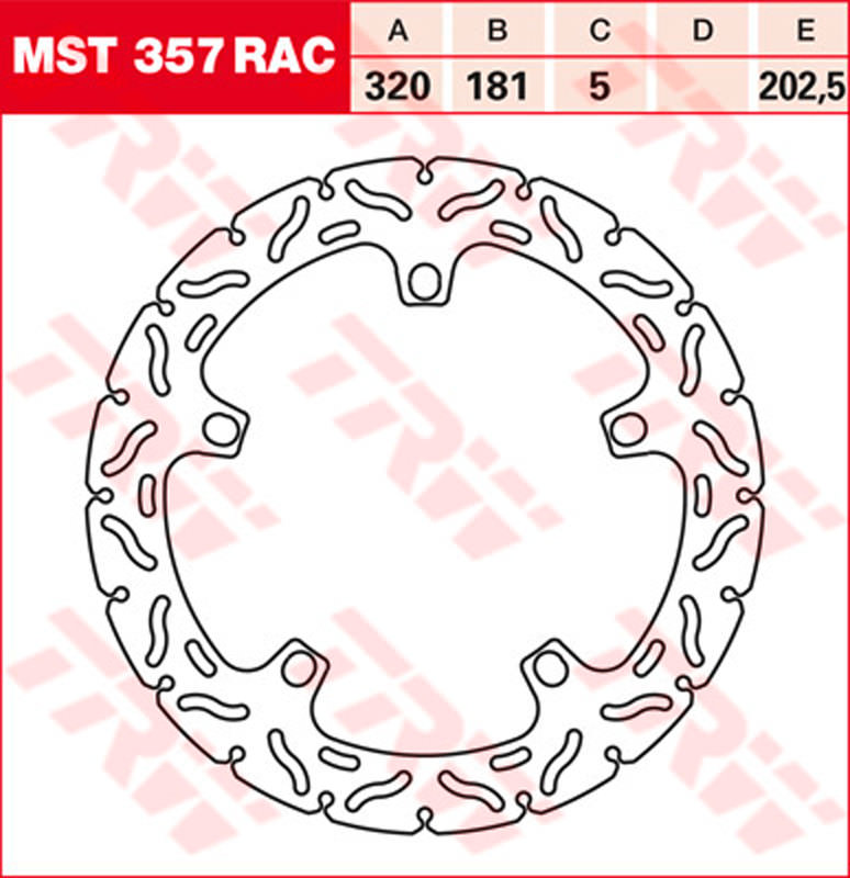 TRW Bremsscheibe RAC Design vorn MSW219RAC mit ABE