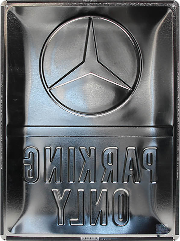 in metallo motivo: Mercedes Amg Parking Only Lplpol Targa in alluminio 20 x 30 cm 
