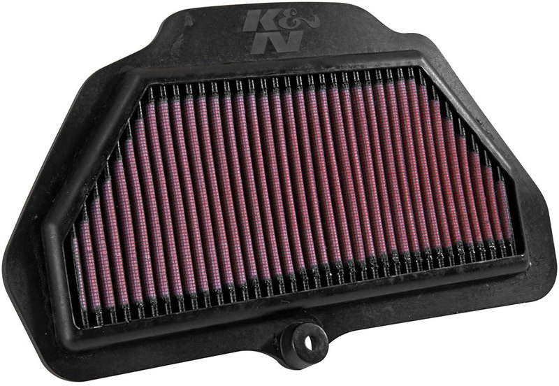 K&N Universal Luftfilter Für Auto & Motorrad – Chrom & Rot, Waschbar & Leistungsstark