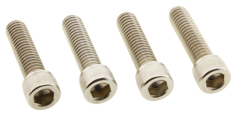 Lot De 2 Vis De Siège 1/4-20 En Aluminium Poli - Compatible Harley Davidson Softail Et Touring