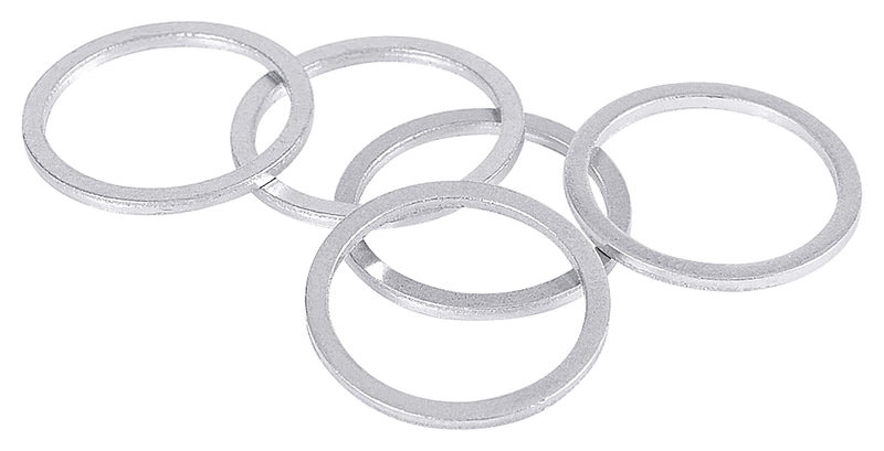 2 x M5 Aluminium Sealing Washers Metric Oil Plug Ring Plain 5.1 x 9.0 x 1.2 